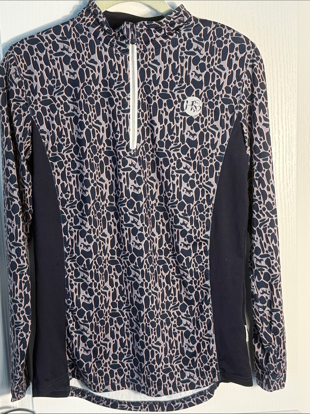 Horseware Ireland Sun Shirt Riding Equestrian Horse Motif Long Sleeve Size M